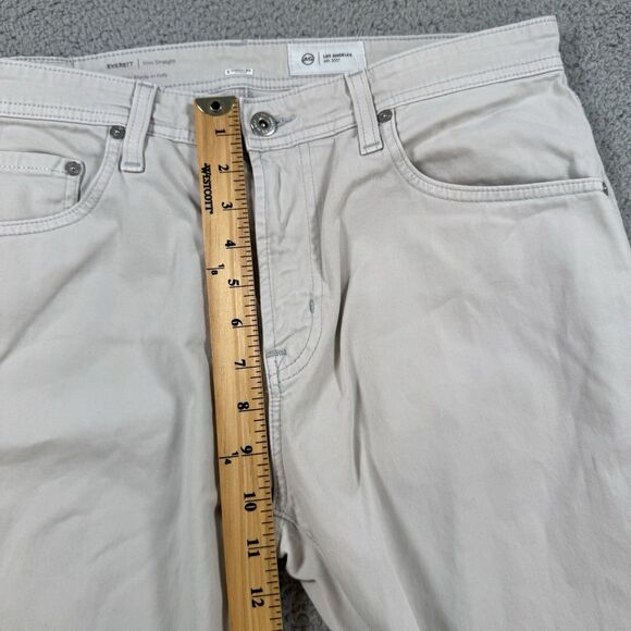 S Adriano Goldschmied Pants Men's 34x29 Grey AG The Everett Slim Straight Chino - Picture 7 of 11